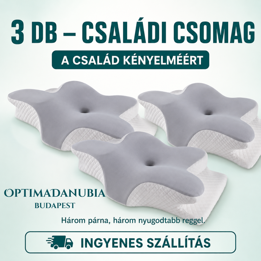 PillangóPárna™ – Ergonomikus memóriahabos párna
