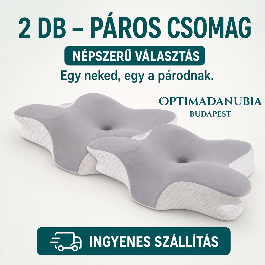 PillangóPárna™ – Ergonomikus memóriahabos párna
